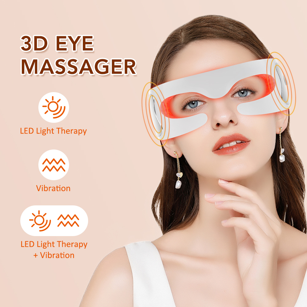 EMS 赤色光アイマッサージャー目の疲労軽減リラクゼーション - Light Therapy Glasses のレビューと価格